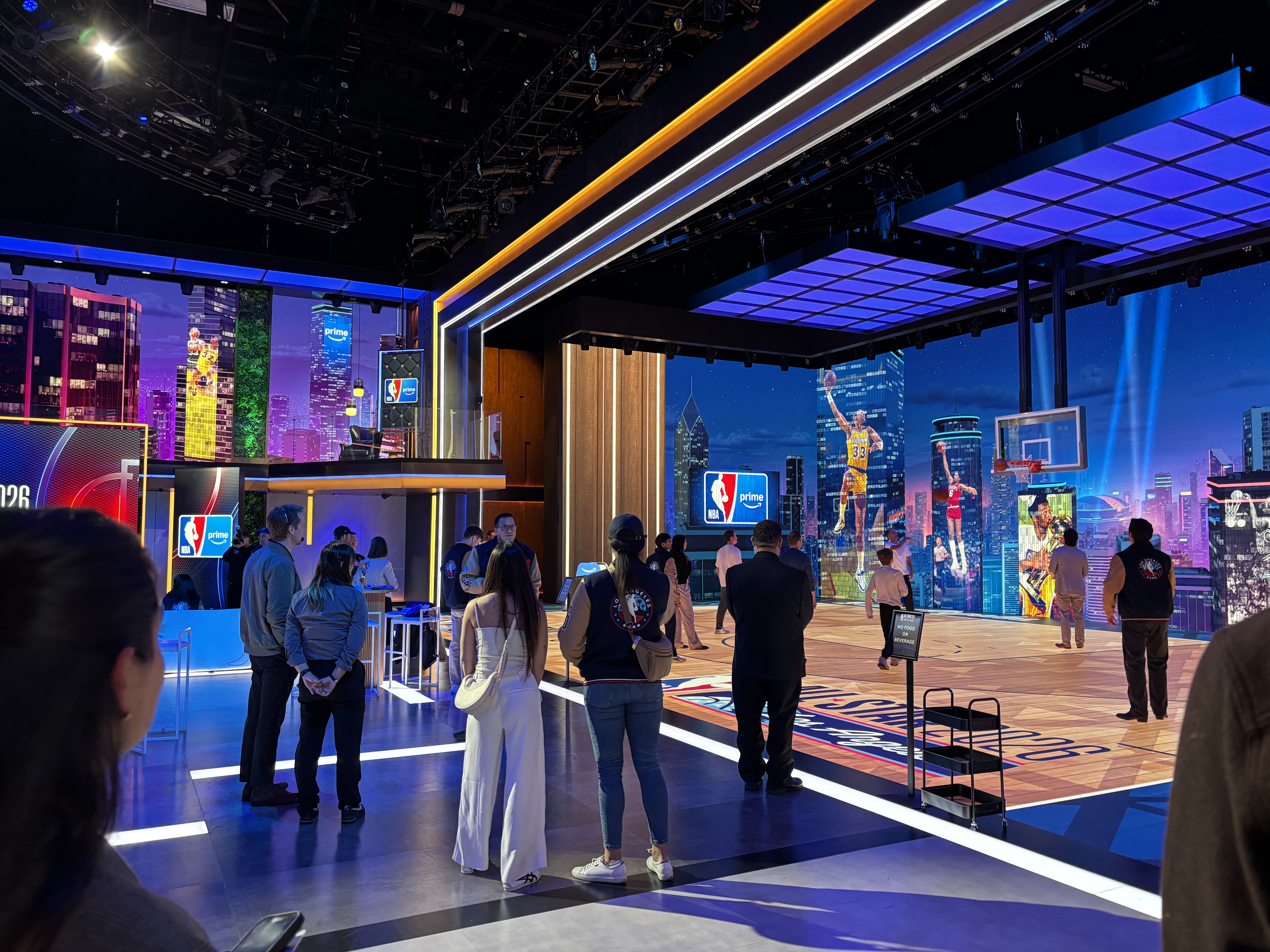 AWS x NBA experience floor