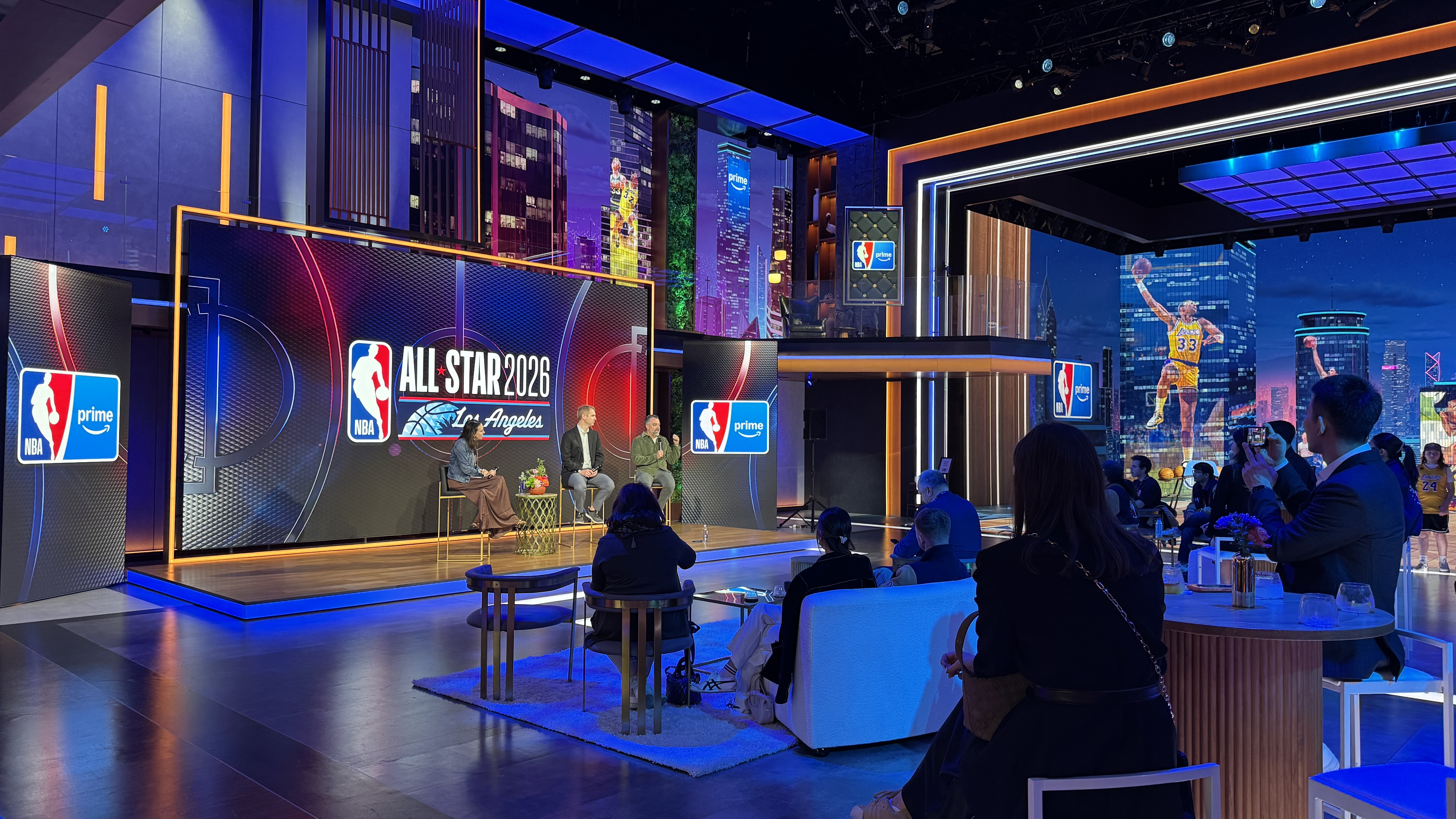 AWS x NBA stage panel wide